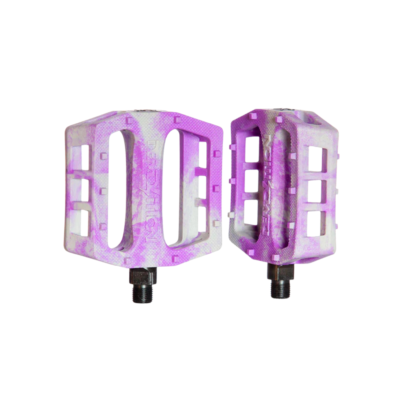 Demolition Trooper PC BMX Pedalen Purple/White