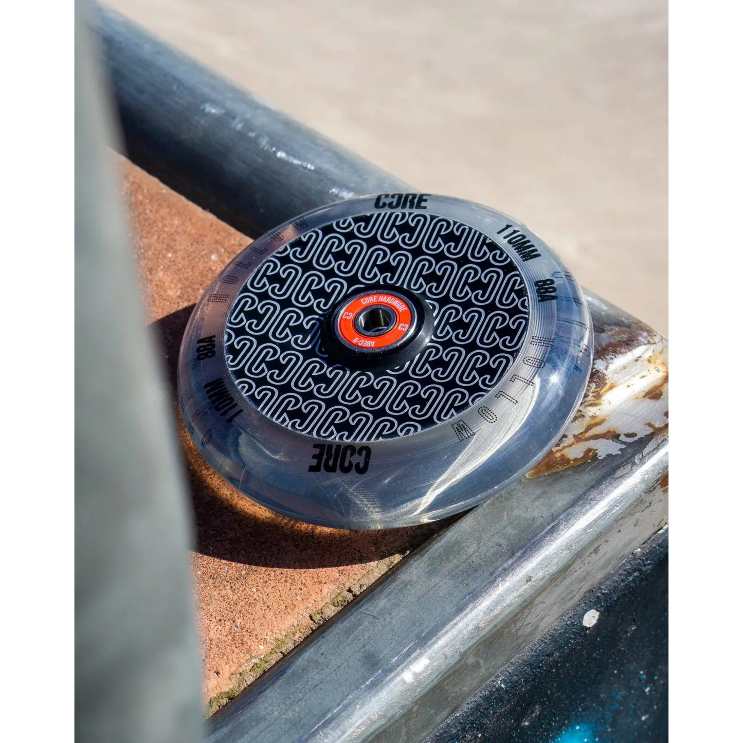Core Hollowcore V2 Stunt Scooter Rolle 110mm Clear/Black