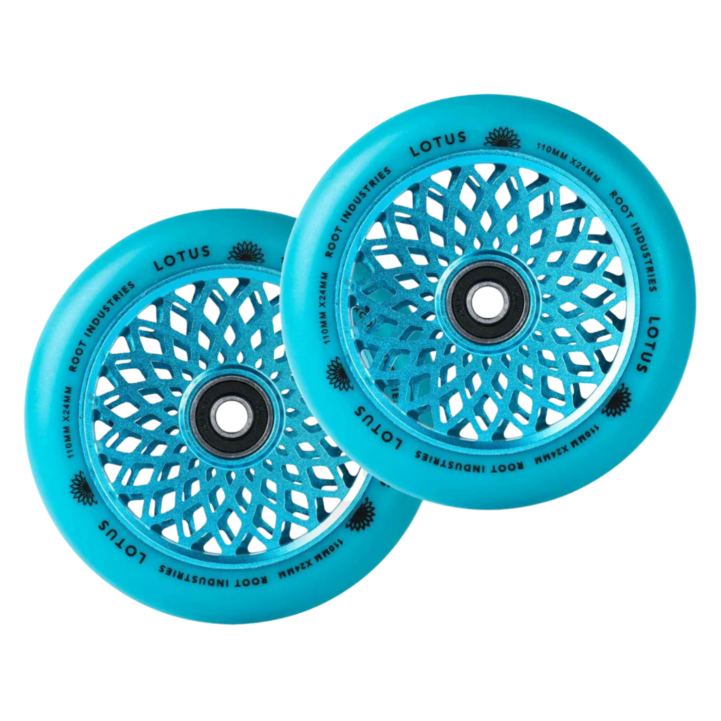 Root Lotus Stunt Scooter Rollen 2er Set 110mm Radiant Blue