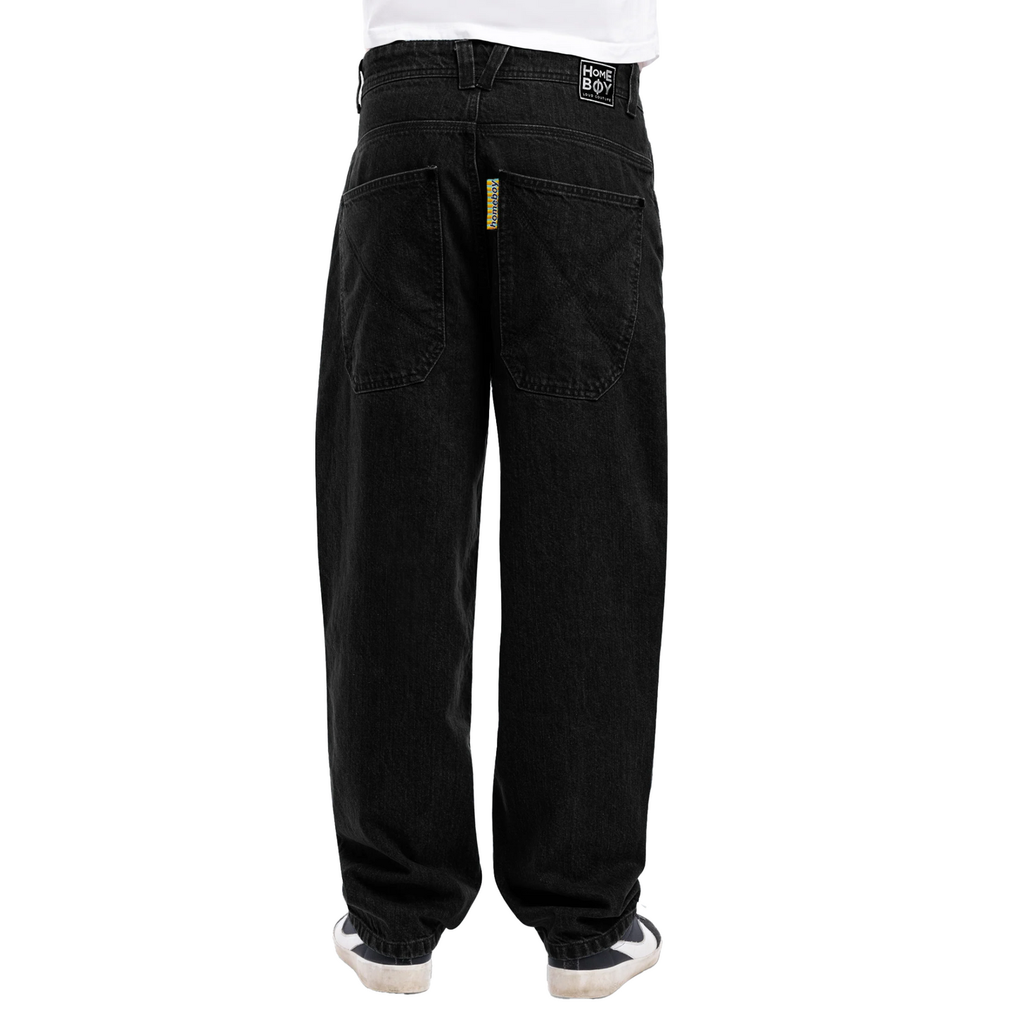 Homeboy X-tra Baggy Denim Jeans Hose Washed Black