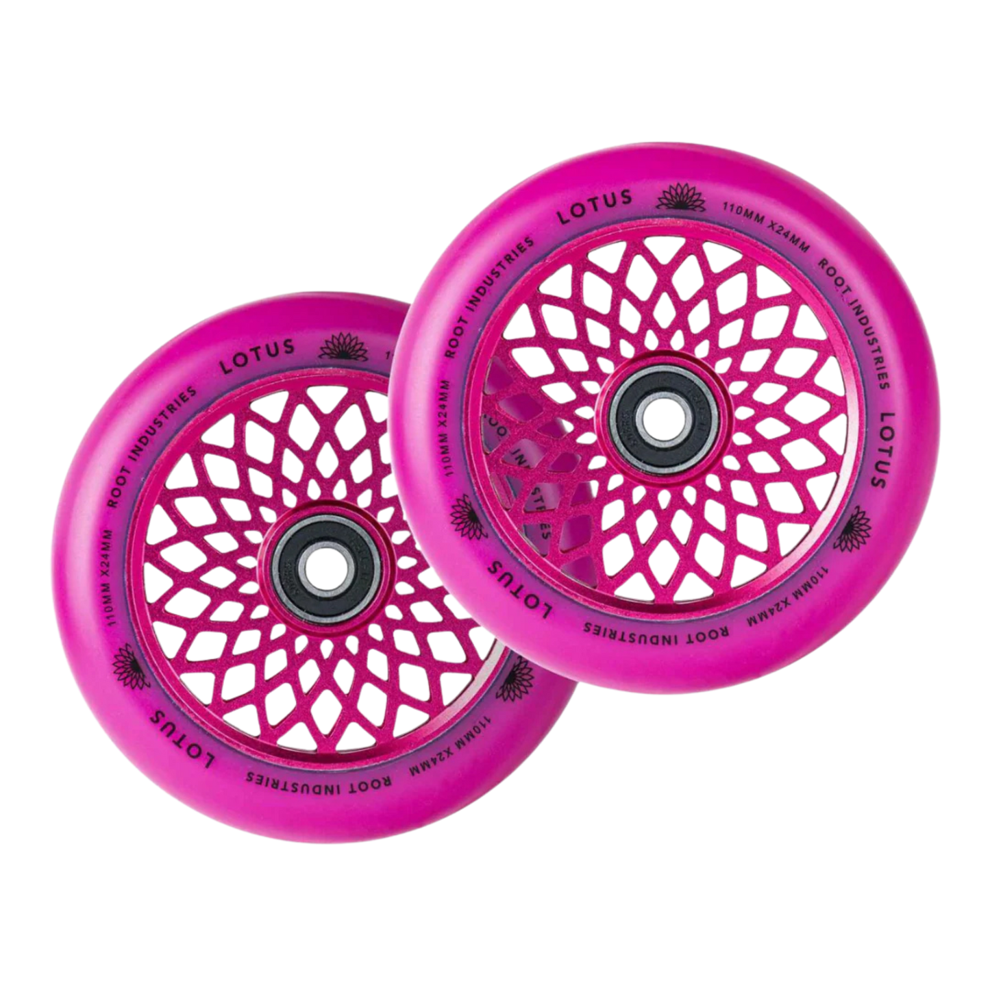 Root Lotus Stunt Scooter Rollen 2er Set 110mm Radiant Pink