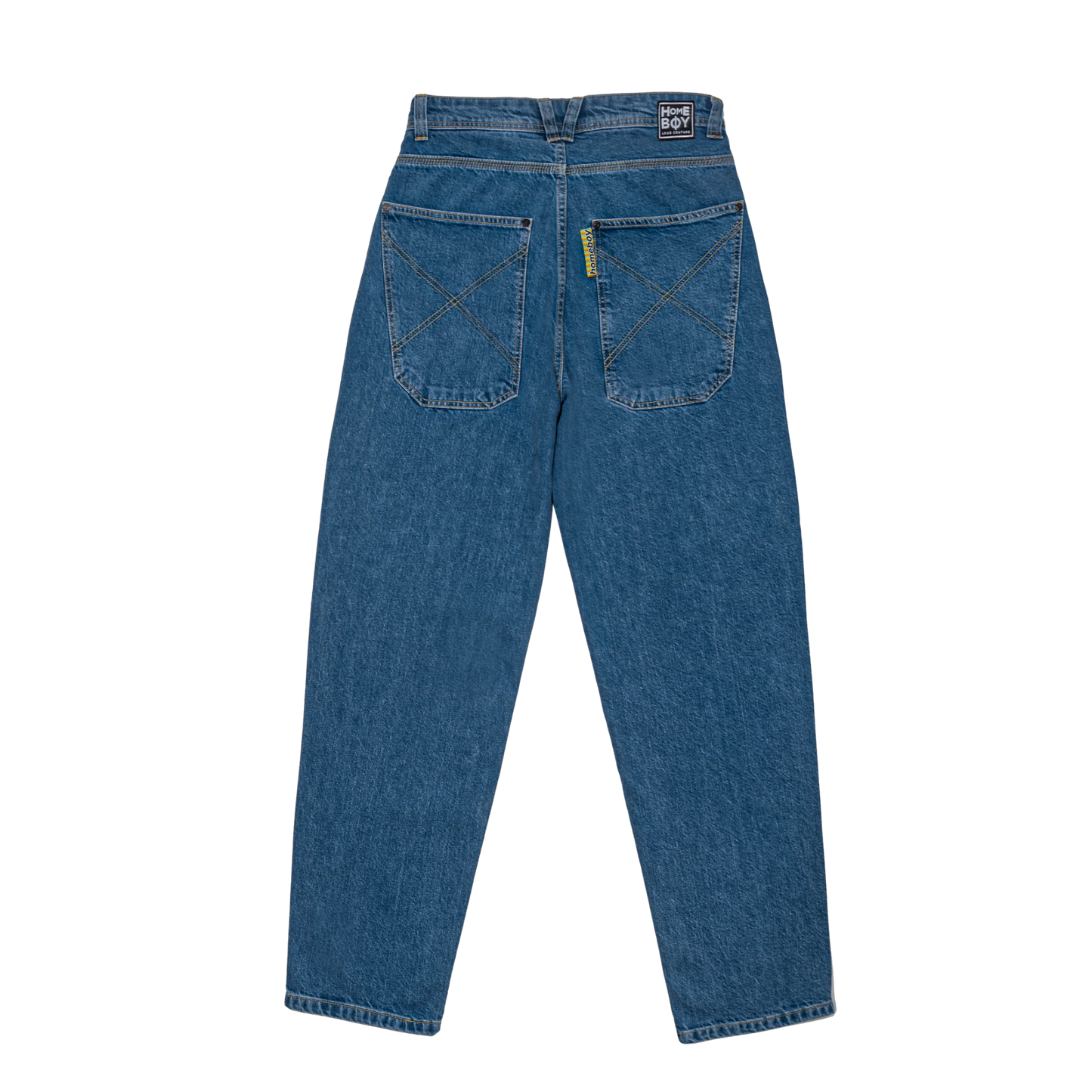 Homeboy X-tra Baggy Denim Jeans Hose Washed Blue