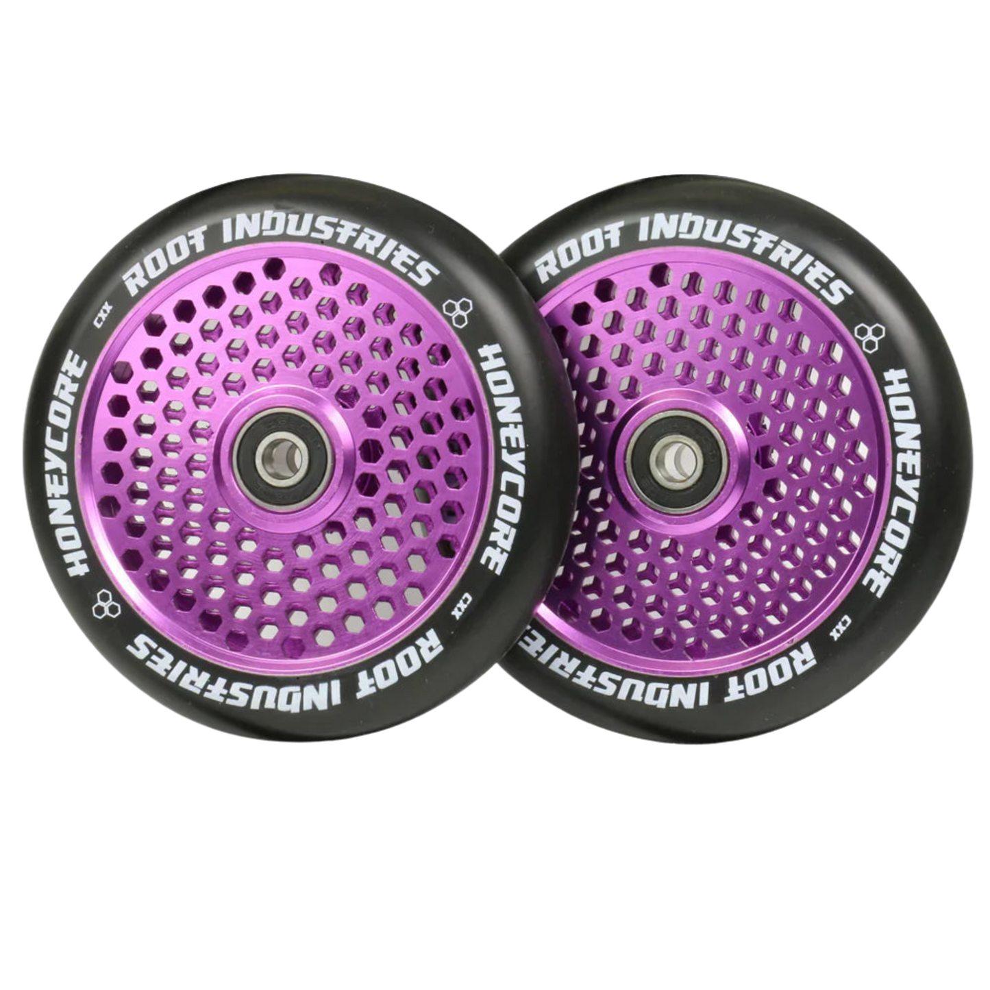 Root Honeycore Stunt Scooter Rollen 2er Set 110mm Purple