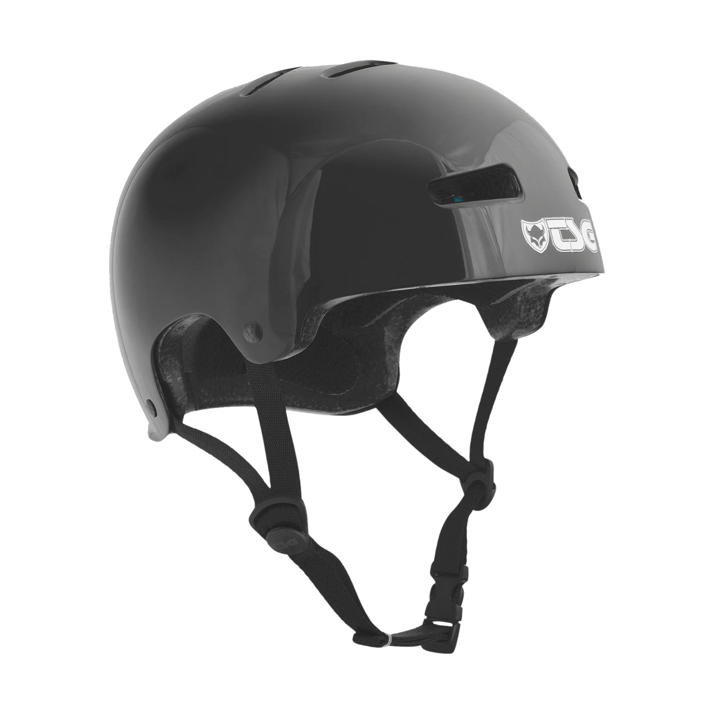 TSG Evolution Kids Solid Color Helm Injected Black