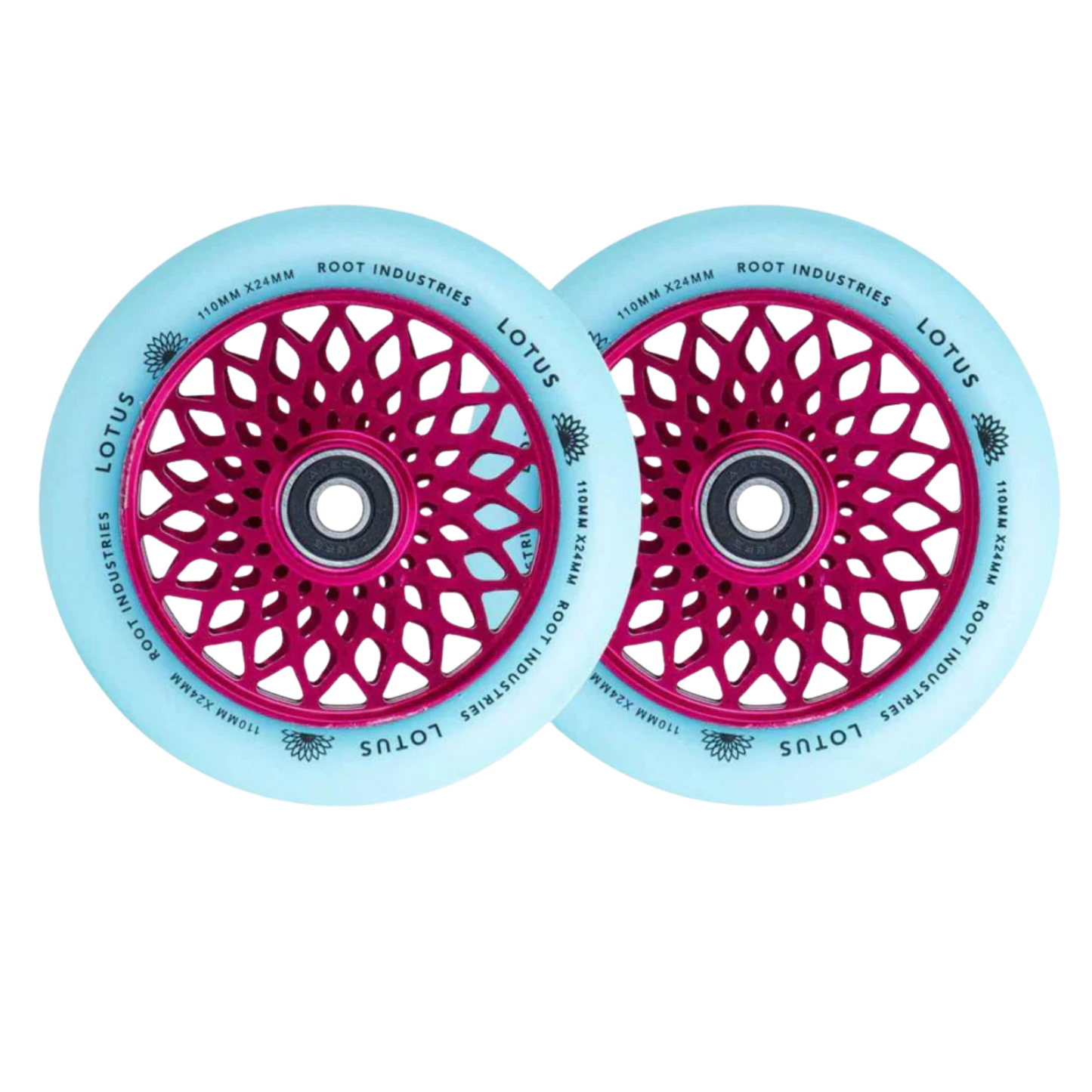 Root Lotus Stunt Scooter Rollen 2er Set 110mm Pink/Isotope