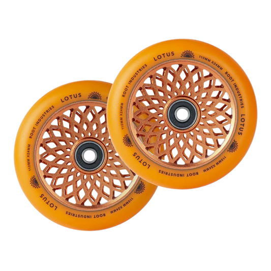 Root Lotus Stunt Scooter Rollen 2er Set 110mm Radiant Orange