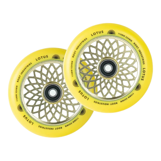 Root Lotus Stunt Scooter Rollen 2er Set 110mm Radiant Yellow