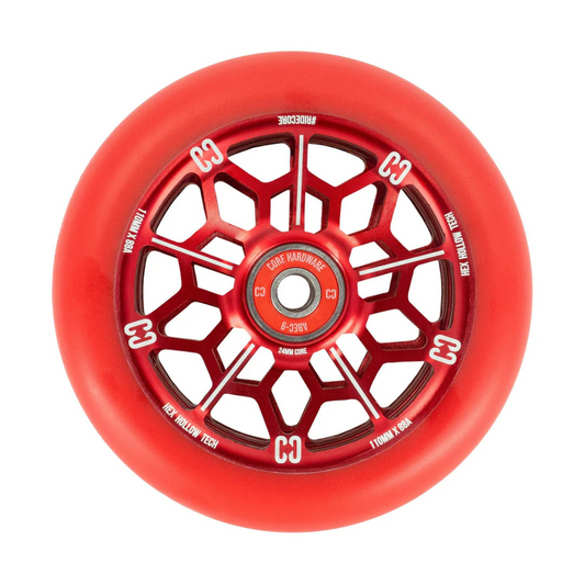 Core Hex Hollow Stunt Scooter Rolle 110mm Red