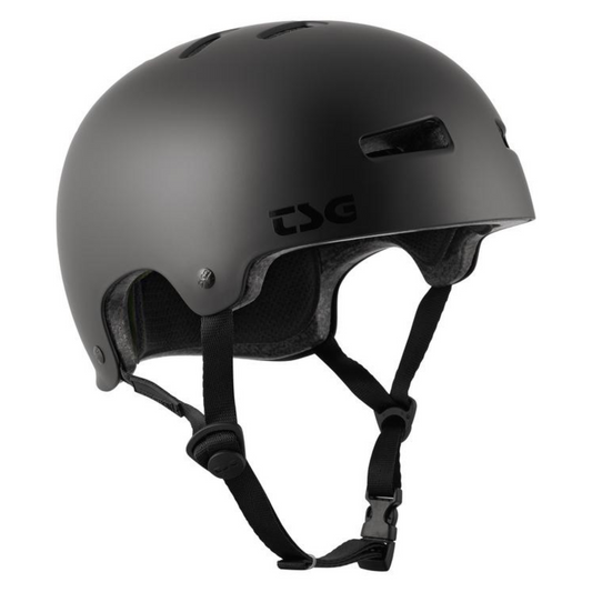 TSG Evolution Solid Color Helm Satin Dark Black