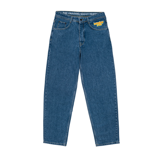 Homeboy X-tra Baggy Denim Jeans Hose Washed Blue