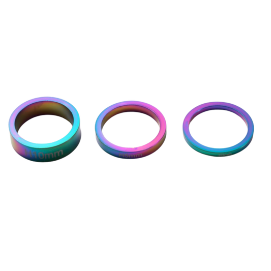 Pack Spacer Trottinette Blunt Scooters - 3 Entretoises 3mm 5mm 10mm Pour Fourche 1 1/8, Compatible SCS Compression