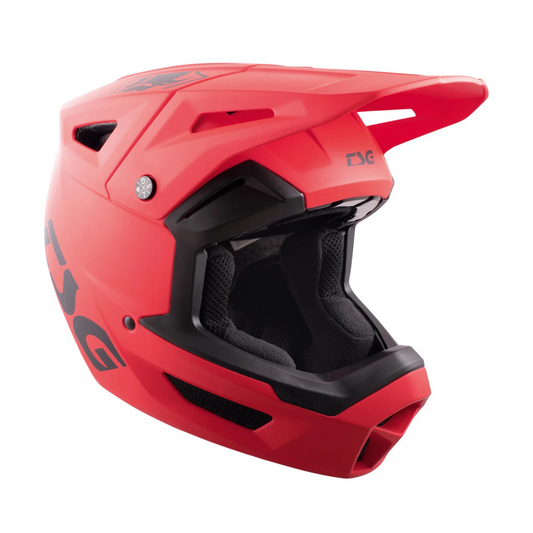 TSG Sentinel Solid Color Fullface Helm Satin Red