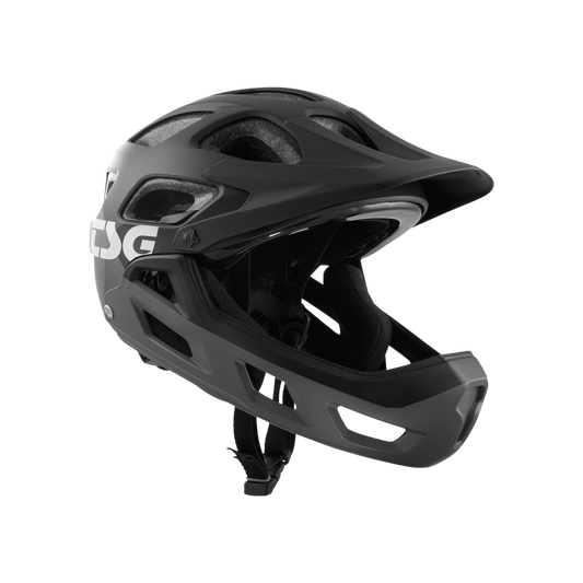 TSG Seek Youth Fr graphic Design Helm Satin Flow Grey Black