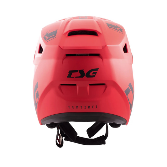 TSG Sentinel Solid Color Fullface Helm Satin Red