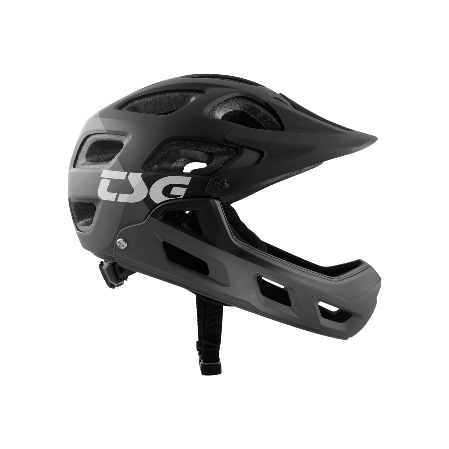 TSG Seek Youth Fr graphic Design Helm Satin Flow Grey Black