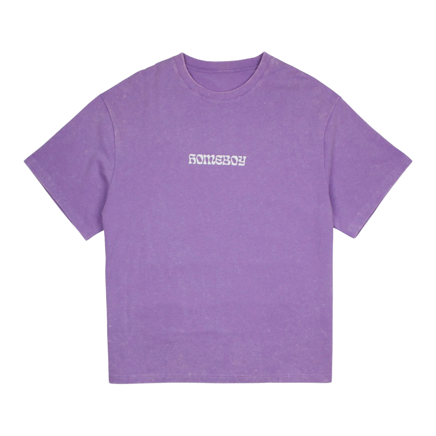 Homeboy Big Text Tee T-Shirt Washed Lilac