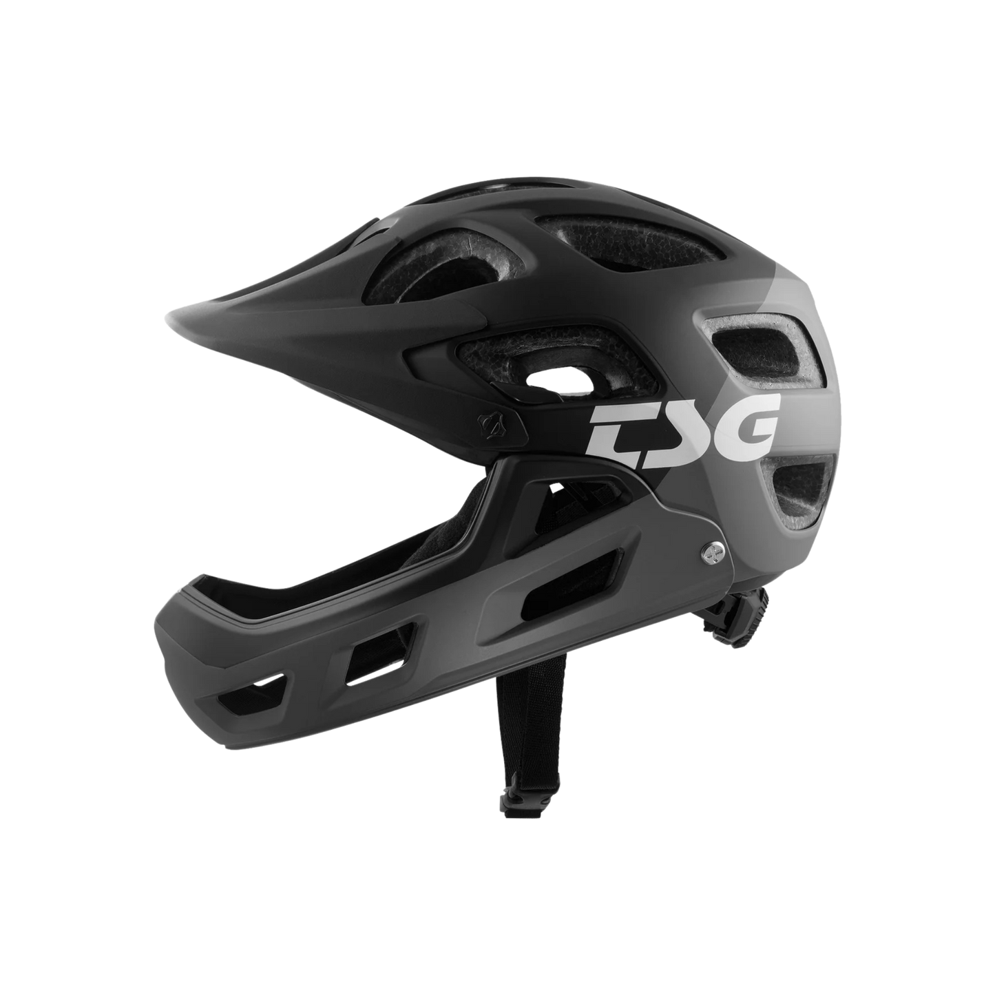 TSG Seek Youth Fr graphic Design Helm Satin Flow Grey Black