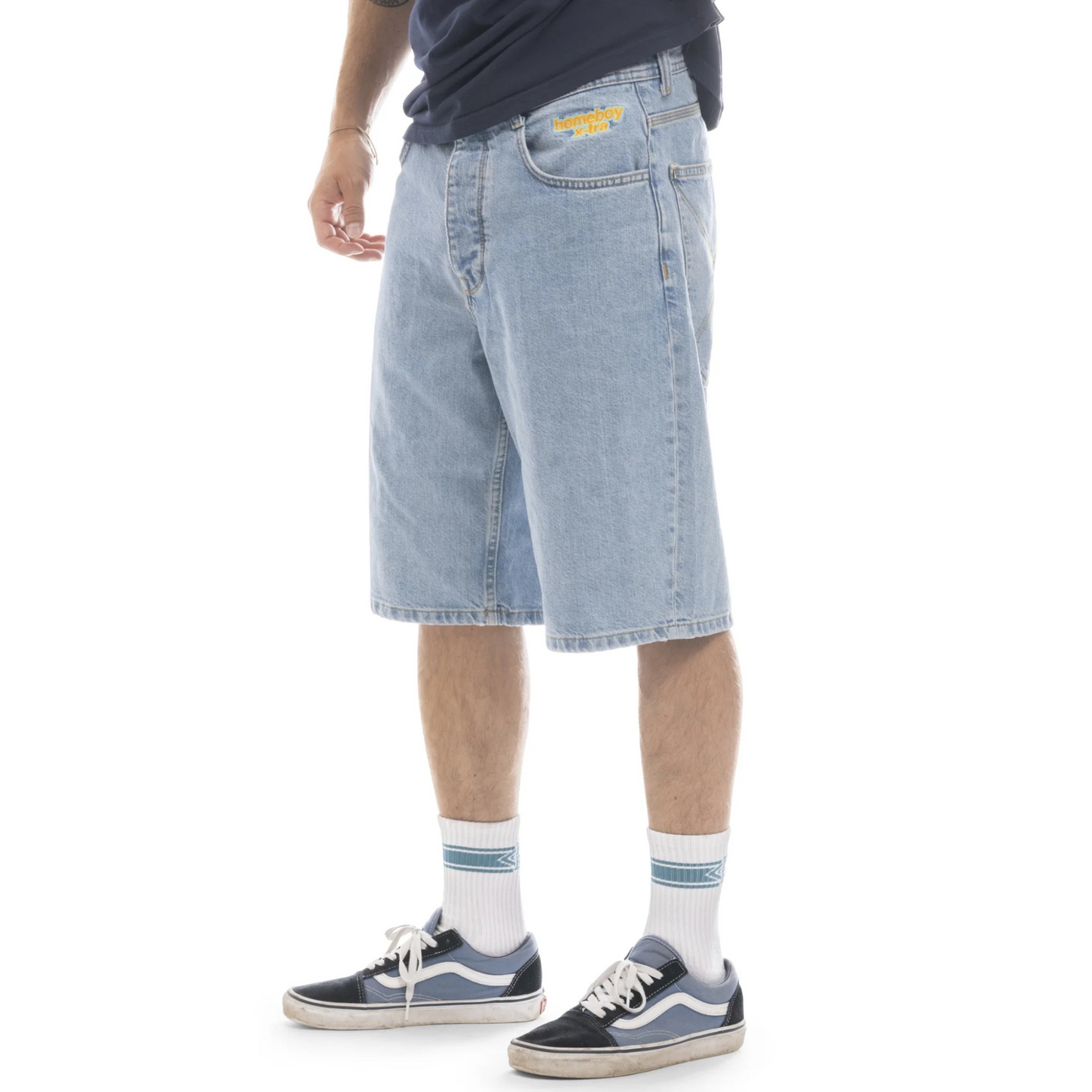 Homeboy X-tra Baggy Jeans Shorts Moon