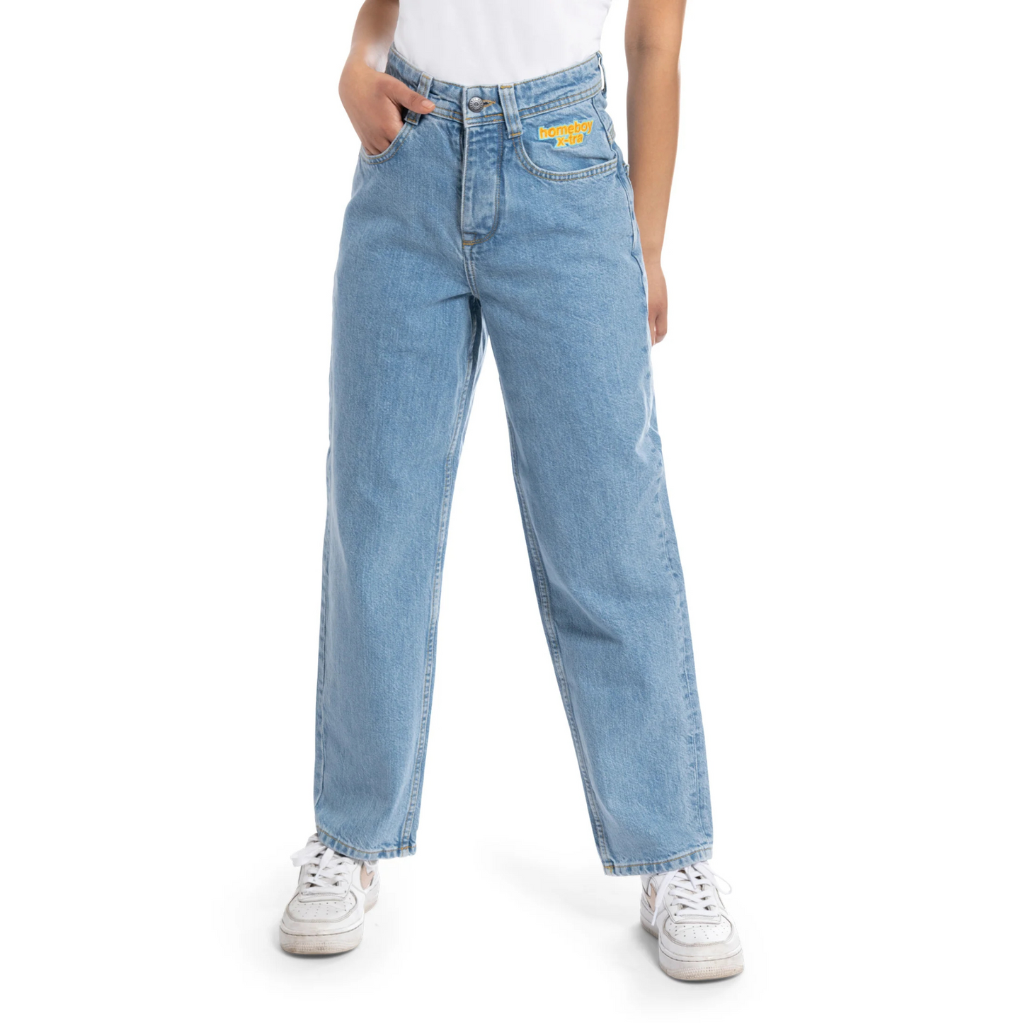Homeboy X-tra Baggy Denim Jeans Hose Moon