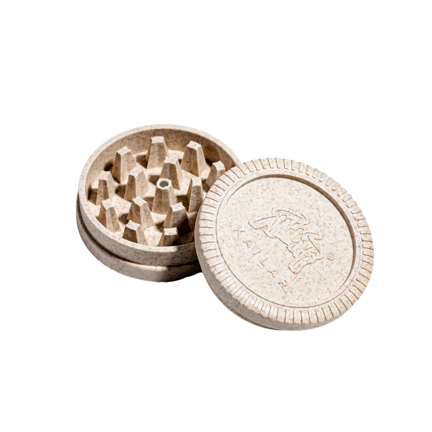 Kailar Grinder zweiteilig mit Magnet White