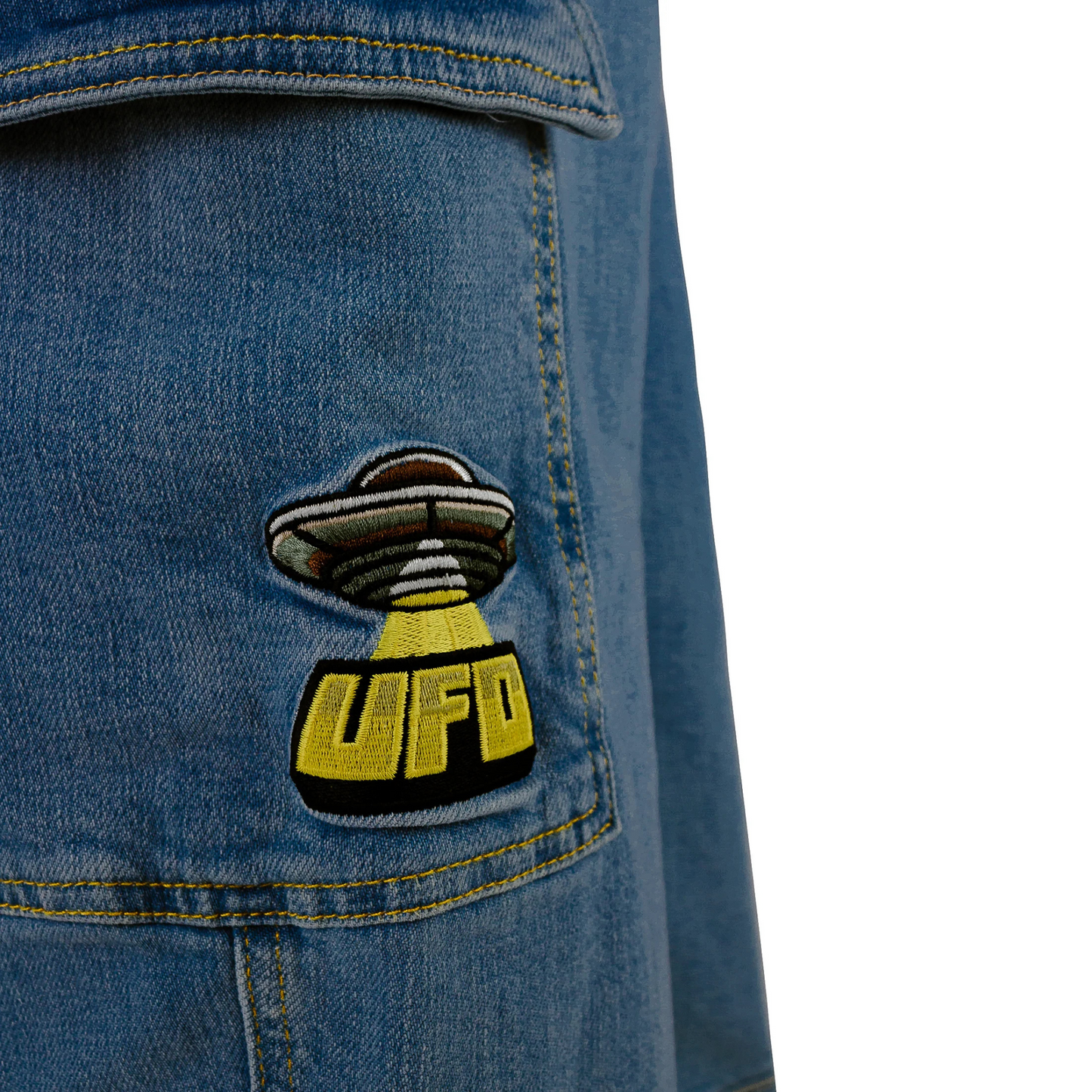 Homeboy X-tra Ufo Cargo Denim Jeans Hose Washed Blue