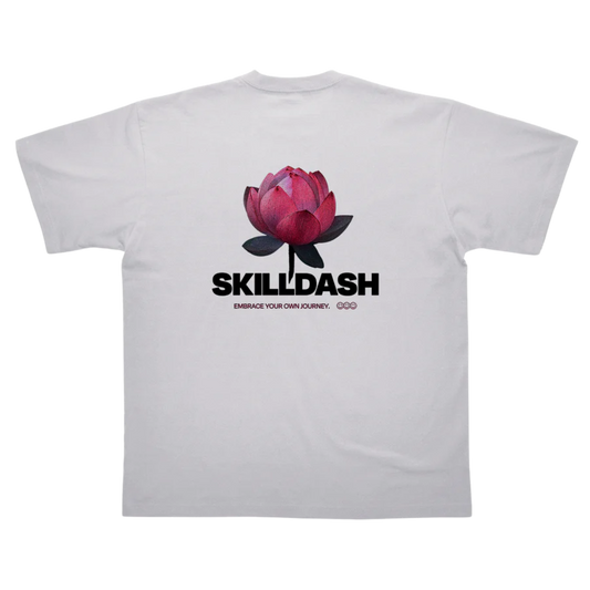 Skilldash Thrive Lotus T-Shirt White