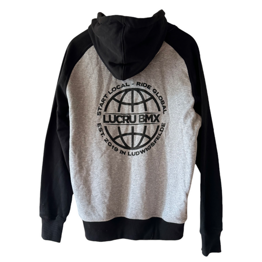 LucruBMX Global Hoodie Grey/Black
