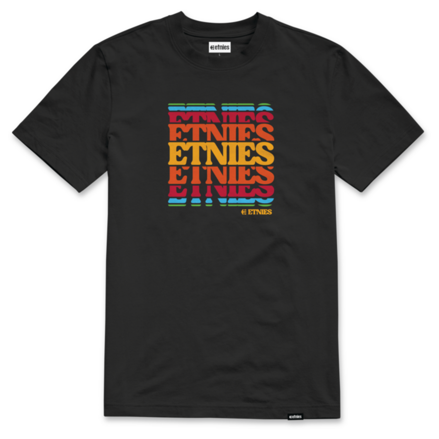 Etnies Stack Retro Tee T-Shirt Black