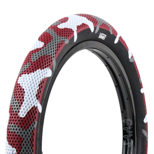 Cult X Vans Waffle 16“ BMX Reifen Red Camo Blackwall